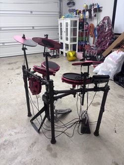 Alesis Electronic Drum Kit Red and Black