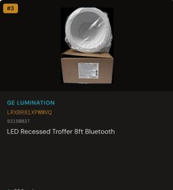 LED Recessed Troffer 8ft Bluetooth
