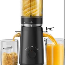 Juicer Machines, TUUMIIST Cold Press Juicer with 5.3" Extra Large Feed Chute Fit Whole Fruits & Vegetables Easy to Clean, High Juice Yield, BPA Free 