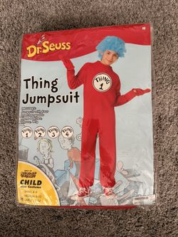 Child Dr. Seuss Thing Jumpsuit Costume