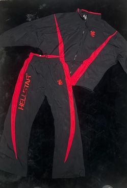 Hellstar Black and Red Tracksuit Set