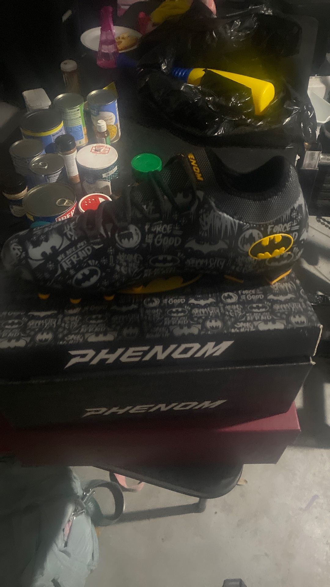 Exclusive Batman Football Cleats