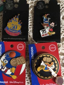 NEW- 4 Disney Collector’s Pins