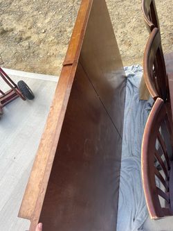 Wood dining table