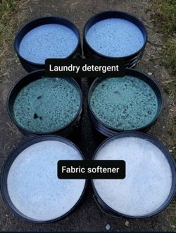 5 Gallon Buckets of Detergent & Fabric Softener…GAIN, TIDE & DOWNEY!! 