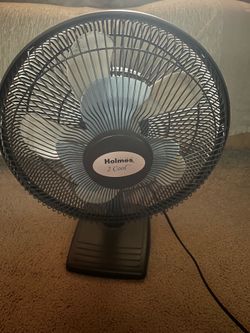 desk Fan 14" diameter Holmes 2 Cool (in Des Moines)