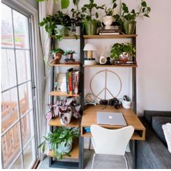 West Elm Ladder Desk And Storage Self 