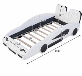 Twin Race Car Bed + Mattress Included 🚗