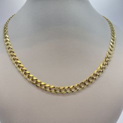 Gold Chain Cuban 10K Solid New 