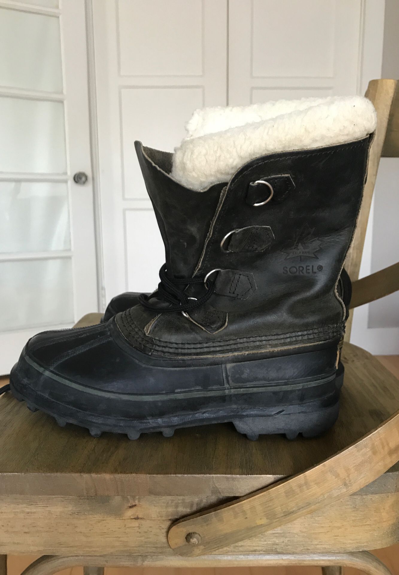 Sorel Kaufman Canada Bighorn Winter Snow Boot / Duck Boot w/ Wool Liners Unisex Women’s 9