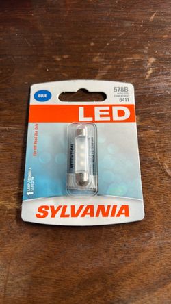 SYLVANIA 578 41mm Festoon LED Mini Bulb, White, 1 Bulb, Interior