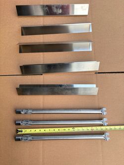 Gas Grill Elements Burner Tubes (3) and Heat Plates (5)