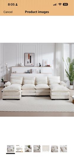 Oversized Cloud Style Sectional Sofa | $300 OBO