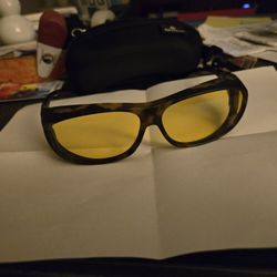 Wraparound Night Driving Glasses With Cas