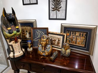 Ancient Egyptian framed artwork and collectibles