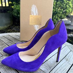Jessica Simpson 9.5 purple suede heels