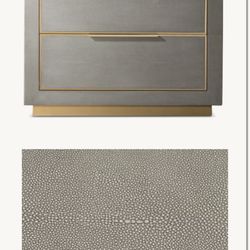 BRAND NEW (NOT USED) Restoration Hardware set of 2 CELA SHAGREEN CLOSED NIGHTSTAND 39inch version