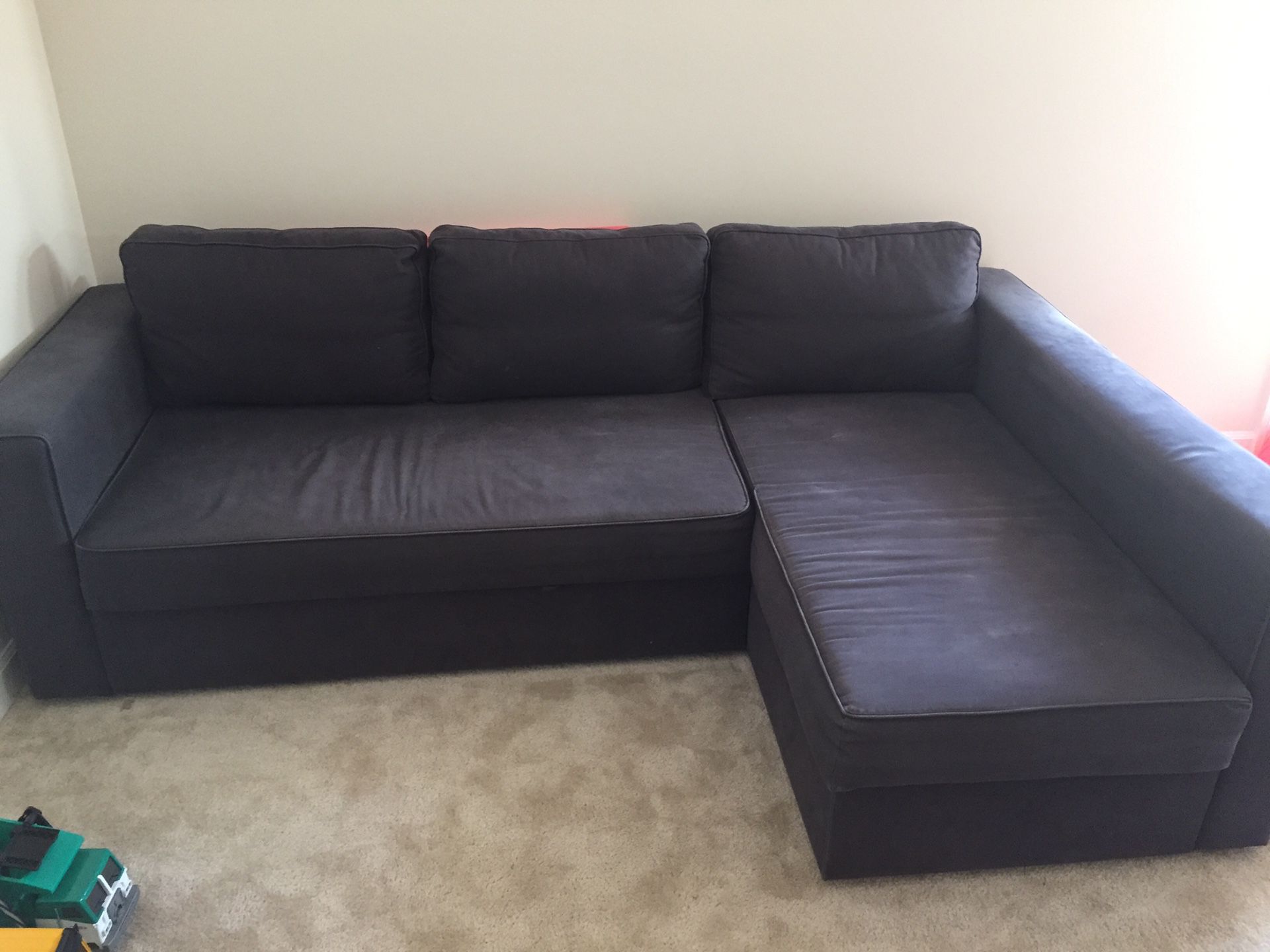 Sleeper sofa with an extra storage