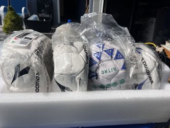 3 Size 5 Diadora Soccer Balls