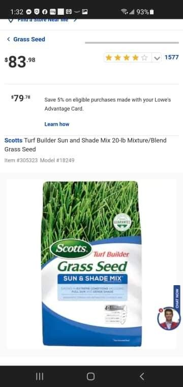 Grass Seeds $50 Each