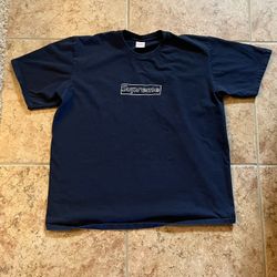 supreme kaws chalk box logo tee XL