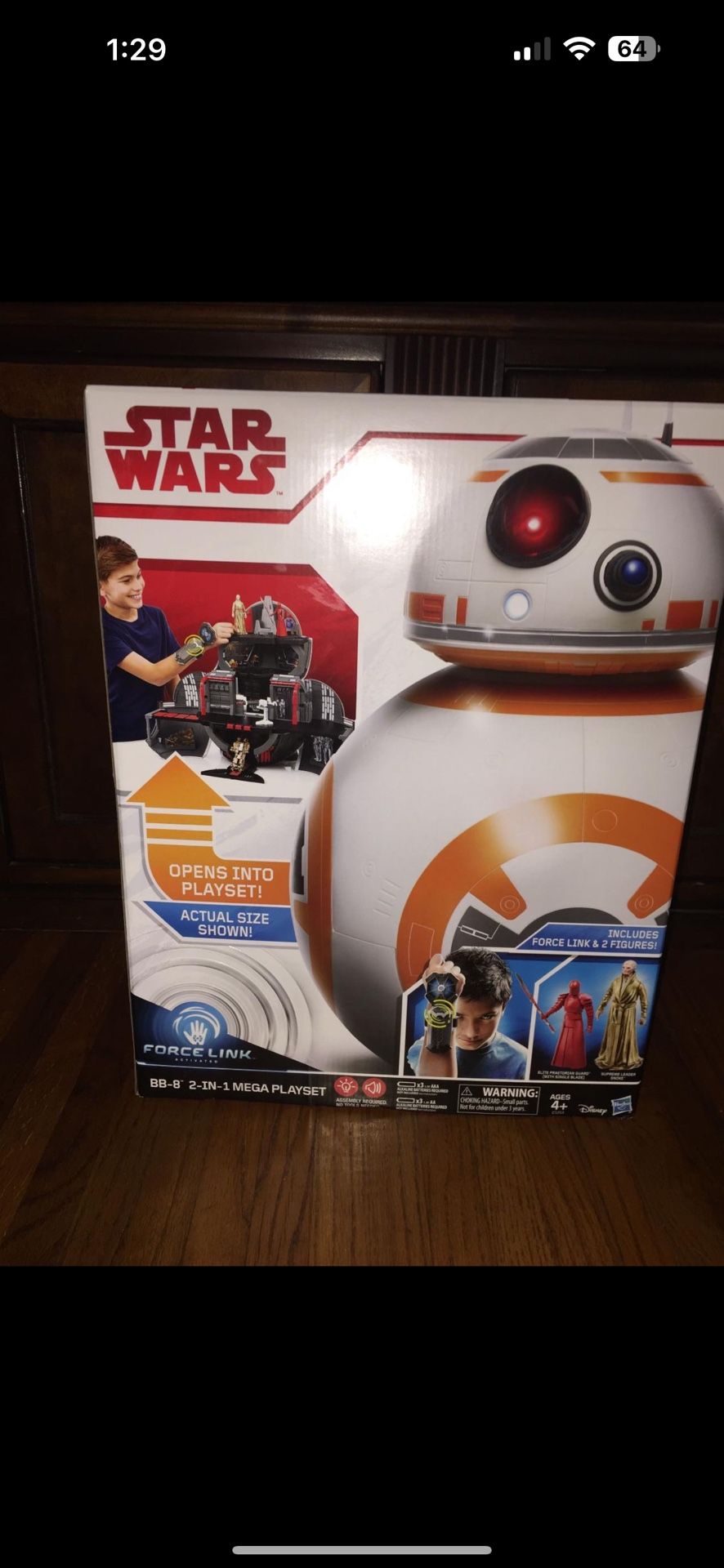 STAR WARS FORCE LINK BB-8 2-N-1 MEGA PLAYSET INCLUDING FORCE LINK