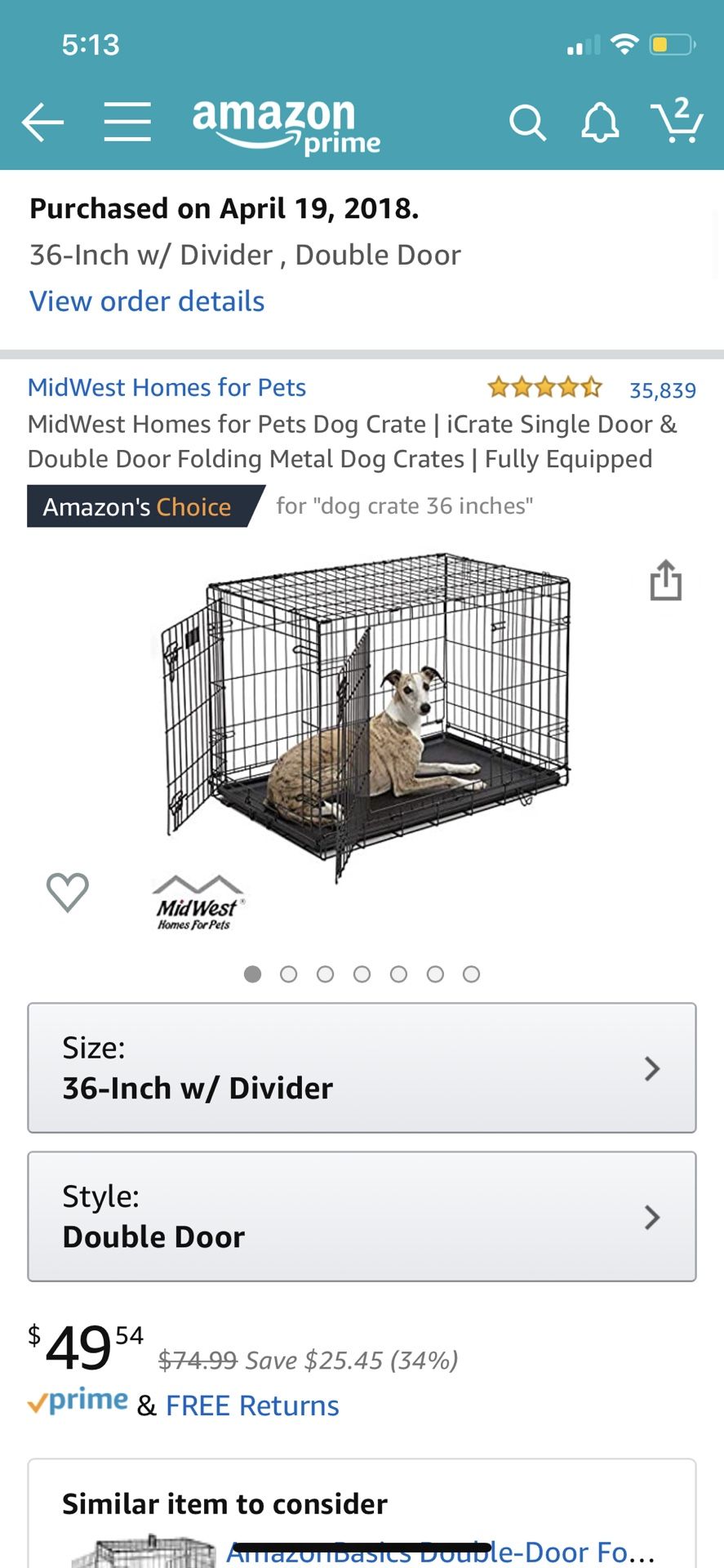 Dog crate