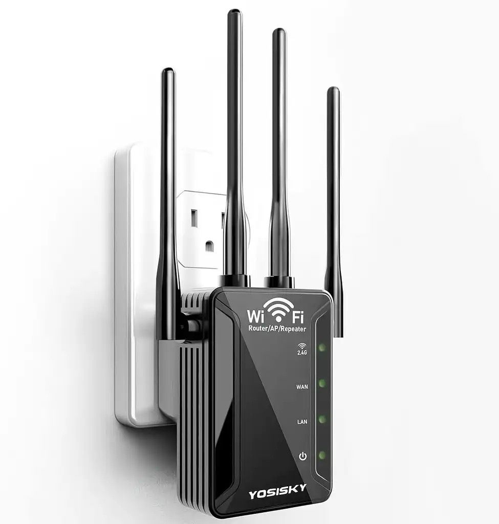 WiFi Range Extender Signal Booster - Covers Up To 9988 Sq Ft and 50 Devices