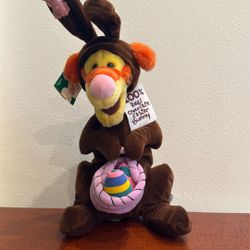 Disney Tigger Chocolate Bunny Plush 15" Stuffed Animal with Tag
