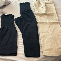 Maternity Pants Size Large-Motherhood Maternity & Poplooks Brands