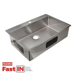 Franke Dual-mount 33" x 22" Stainless Steel Single Bowl Kitchen Sink 
