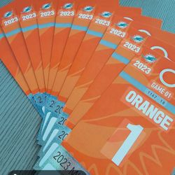 Dolphins Vs. Patriots Orange Parking Pass