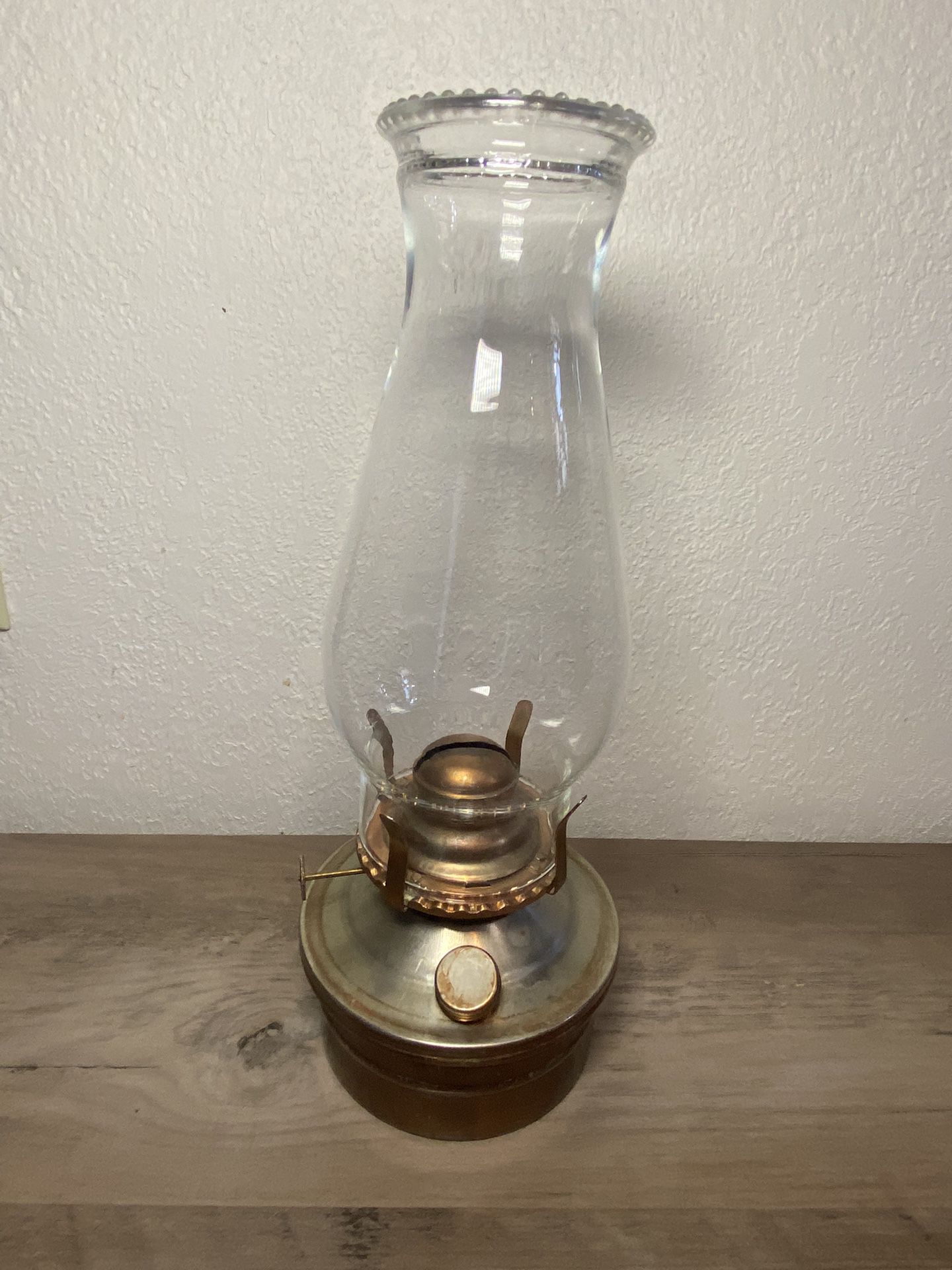 Vintage Copper Antique Gas Lamp with Glass Globe