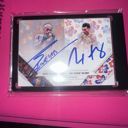 Max Holloway Charles Oliveira Dual Auto 2026 Champions Collection Autograph PSA