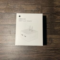 Apple 35W Dual USB-C Port Compact Power Adapter