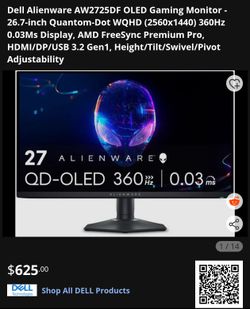 Alienware AW2725DF oled monitor