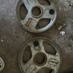 Pair Of 10 Lb Olympic 2” Weights