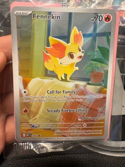 Sealed Fennekin Pokémon Center Exclusive Promo Pack — 2 Card Promo Chaos Rising