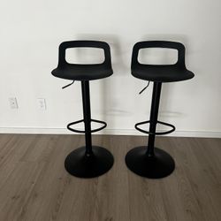 Two Adjustable Bar Stools