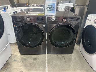 Lg ThinQ washer and gas dryer