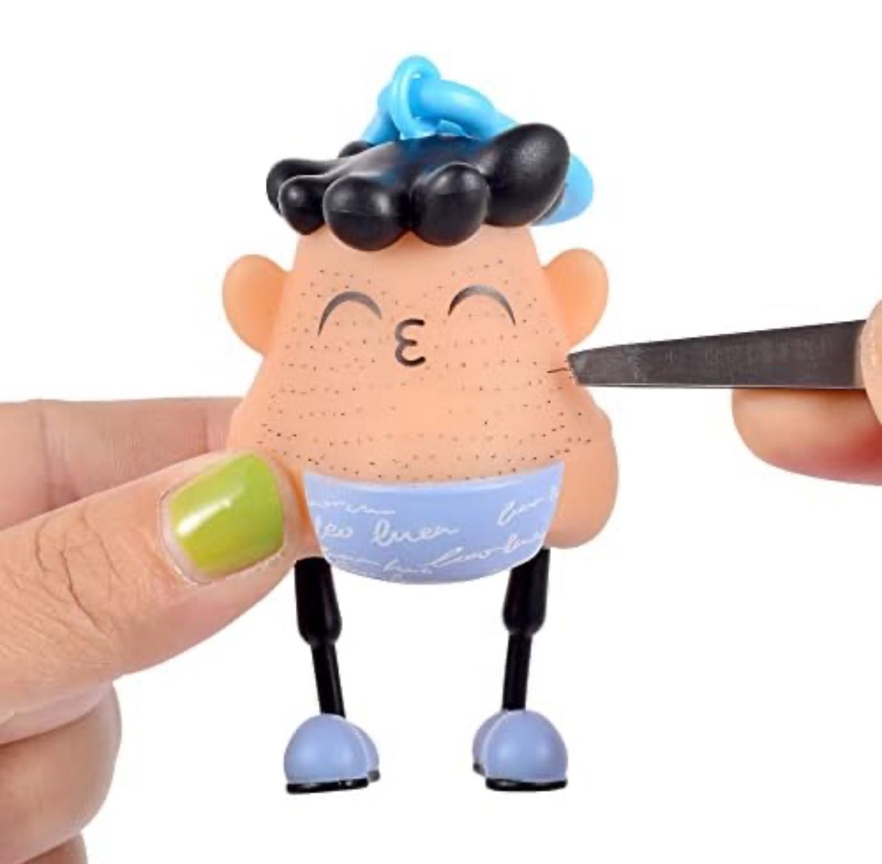 Premium Trichotillomania Fidget Toy Blackhead Removal Pimple Popper Toy Funny Children Woman or Man Funny Pranks Gift Beard Plucking Easter Toys…