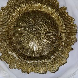 Golden Charger Plates 