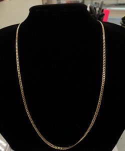 $1625 Yellow Gold Cuban Chain Necklace