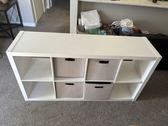 4x2 White Storage Cube