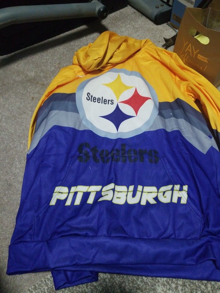 3xlarge PITTSBURG STEELERS HOODIE NEW IN BAG LIMITED TIME FREE MATCHING MASK