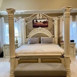 Michael Amini Monte Carlo Snow Bedroom Set