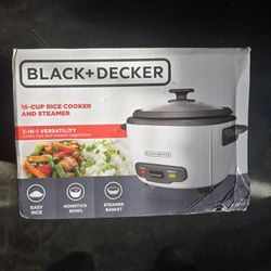 Black & Decker 16 Cup Rice Cooker And Steamer