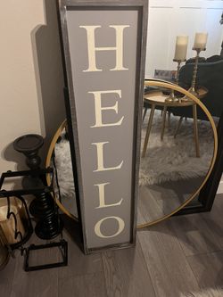 Hello Door Sign