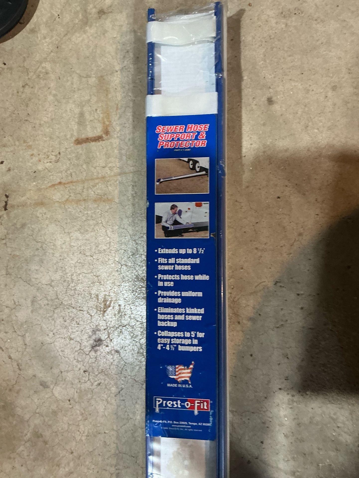 RV Gutter Type Hose support