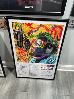 ROD WAVE ‘BEAUTIFUL MIND’ Size: 24 x 36 [POSTER ONLY]
